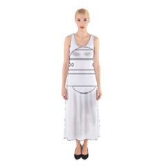 Alien Space Ufo Extraterrestrial Sleeveless Maxi Dress by Wegoenart