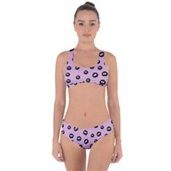 Totoro - Soot Sprites Pattern Criss Cross Bikini Set by Valentinaart