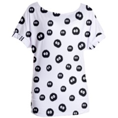 Totoro - Soot Sprites Pattern Women s Oversized Tee by Valentinaart