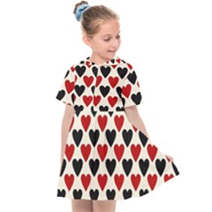 Red & Black Hearts - Eggshell Kids  Sailor Dress by WensdaiAmbrose