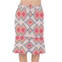 Tribal signs 2              Short Mermaid Skirt View1