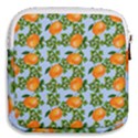 Citrus Tropical Orange Blue Mini Square Pouch View2