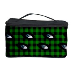 Eyes Green Plaid Cosmetic Storage by snowwhitegirl