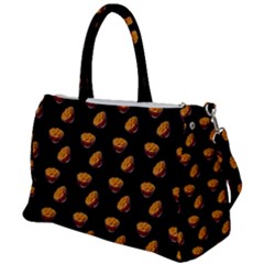 Kawaii Chips Black Duffel Travel Bag by snowwhitegirl