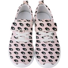 Eyes Pink Men s Velcro Strap Shoes by snowwhitegirl