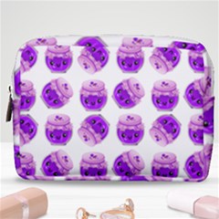 Kawaii Grape Jam Jar Pattern Make Up Pouch (medium) by snowwhitegirl