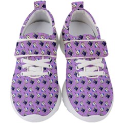 Kawaii Grape Rootbeer Kids  Velcro Strap Shoes by snowwhitegirl