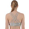 Floral Wood Wall Back Weave Sports Bra View2