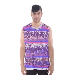 Abstract Pastel Pink Blue Men s Basketball Tank Top by snowwhitegirl