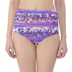 Abstract Pastel Pink Blue Classic High-waist Bikini Bottoms by snowwhitegirl