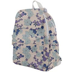 Vintage Floral Blue Pattern Top Flap Backpack by snowwhitegirl