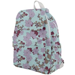 Vintage Floral Lilac Pattern Top Flap Backpack by snowwhitegirl