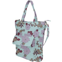 Vintage Floral Lilac Pattern Shoulder Tote Bag by snowwhitegirl