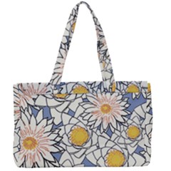 Vintage White Flowers Canvas Work Bag by snowwhitegirl