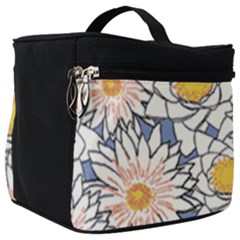 Vintage White Flowers Make Up Travel Bag (big) by snowwhitegirl