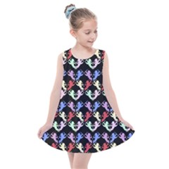 Colorful Cherubs Black Kids  Summer Dress by snowwhitegirl