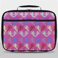 Colorful Cherubs Pink Full Print Lunch Bag by snowwhitegirl