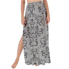 Victorian Paisley Grey Maxi Chiffon Tie-up Sarong by snowwhitegirl