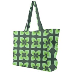 Retro Flower Green Simple Shoulder Bag by snowwhitegirl