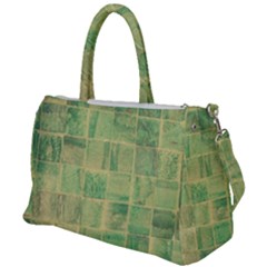 Abstract Green Tile Duffel Travel Bag by snowwhitegirl