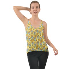 Paisley Yellow Sundaes Chiffon Cami by snowwhitegirl