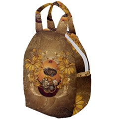 Awesome Steampunk Easter Egg With Flowers, Clocks And Gears Travel Backpacks by FantasyWorld7