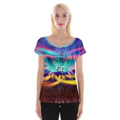 Colorful Chakra Lsd Spirituality Cap Sleeve Top by Pakrebo