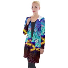 Colorful Chakra Lsd Spirituality Hooded Pocket Cardigan by Pakrebo