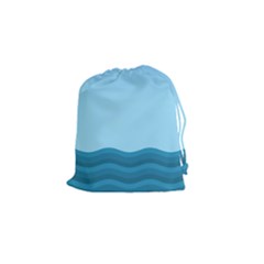 Making Waves Drawstring Pouch (small) by WensdaiAmbrose