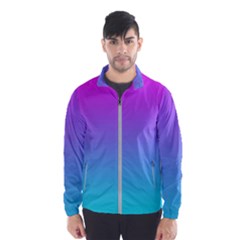 Fuschia Turquoise Dream Windbreaker (men) by retrotoomoderndesigns