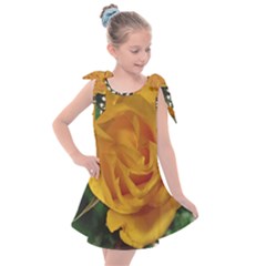 Yellow Rose Kids  Tie Up Tunic Dress by Riverwoman