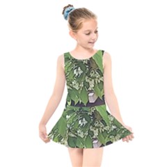 Garden Of The Phoenix  Kids  Skater Dress Swimsuit by Riverwoman