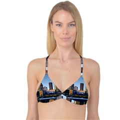 Columbus Skyline Reversible Tri Bikini Top by Riverwoman