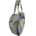 Graphic Fractal Eddy Curlicue Leaf Giant Heart Shaped Tote View4