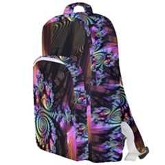 Fractal Colorful Background Double Compartment Backpack