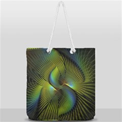 Fractal Abstract Design Fractal Art Full Print Rope Handle Tote (large) by Pakrebo