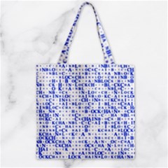 Blockchain Cryptography Zipper Grocery Tote Bag by Pakrebo