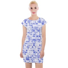 Blockchain Cryptography Cap Sleeve Bodycon Dress by Pakrebo