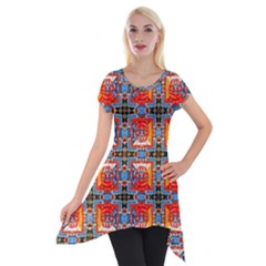 Ml 128 Short Sleeve Side Drop Tunic by ArtworkByPatrick