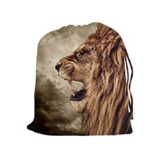 Roaring Lion Drawstring Pouch (xl) by Sudhe