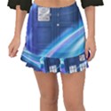 Tardis Space Fishtail Mini Chiffon Skirt View1