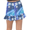 Tardis Space Fishtail Mini Chiffon Skirt View2