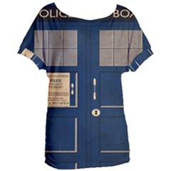 Tardis Poster Women s Oversized Tee by Sudhe