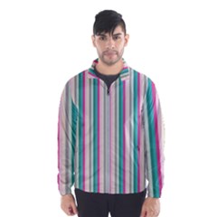 Candy Stripes 1 Windbreaker (men) by retrotoomoderndesigns