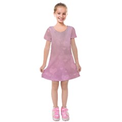 Lovely Hearts Kids  Short Sleeve Velvet Dress by lucia