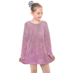 Lovely Hearts Kids  Long Sleeve Dress by lucia