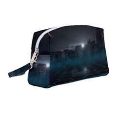 Skyline Night Star Sky Moon Sickle Wristlet Pouch Bag (medium) by Sudhe