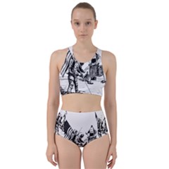 Apollo Moon Landing Nasa Usa Racer Back Bikini Set by Sudhe