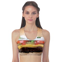 Abstract Barbeque Bbq Beauty Beef Sports Bra by Sudhe