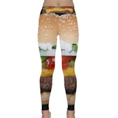 Abstract Barbeque Bbq Beauty Beef Classic Yoga Leggings by Sudhe